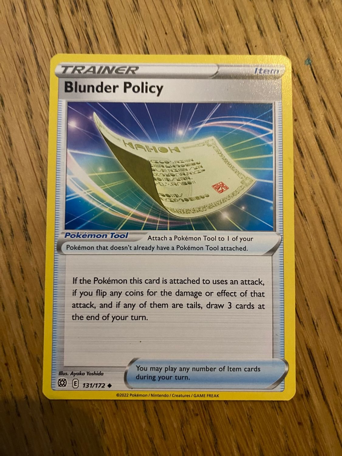 Blunder Policy - 131/172 (Reverse Foil)