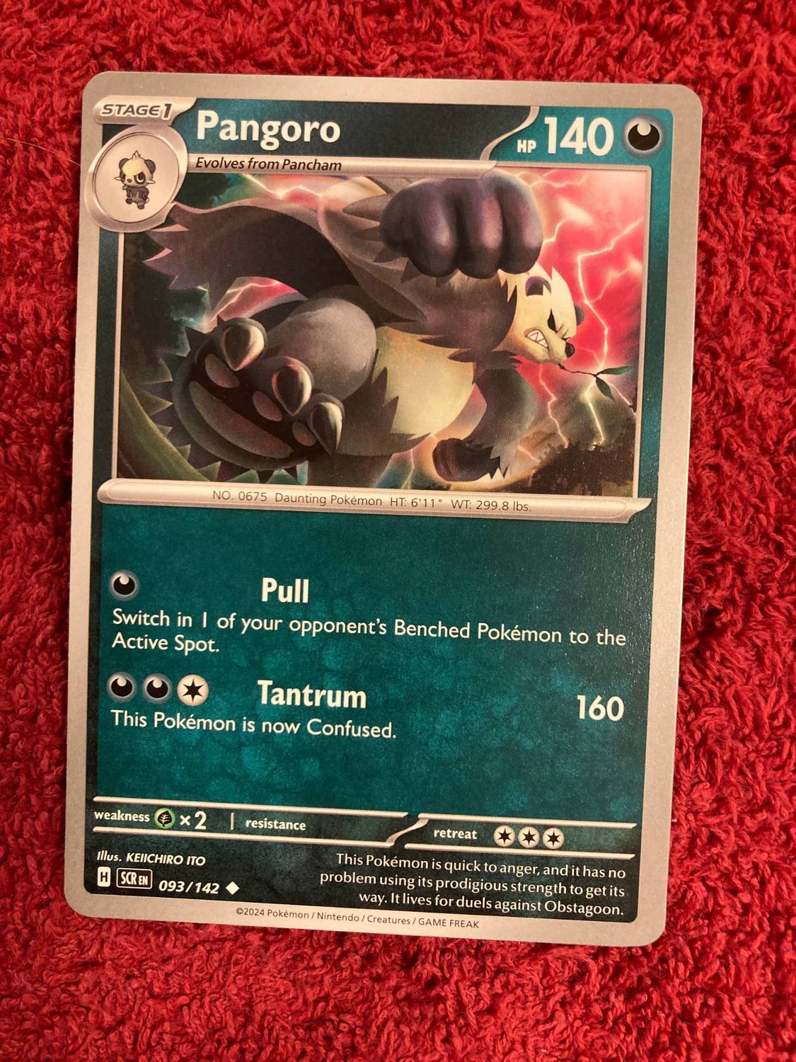 pangoro 140 pokemon card value M2a] Pangoro 113/193〈〉Darkness Energy Holo – Buy Online at Omotenashi TCG main image 1