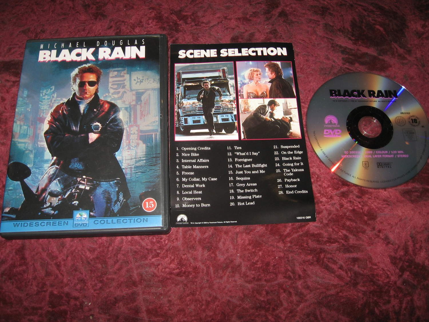 BLACK RAIN (MICHAEL DOUGLAS,ANDY GARCIA) DVD