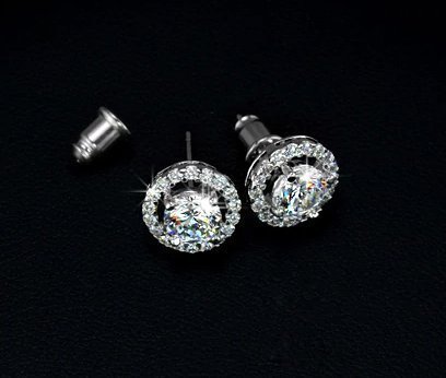 Örhänge 0.75 Ct AAA+ Zircon Stenar - Smycke Örhängen Smycken Fest Bröllop Sommar