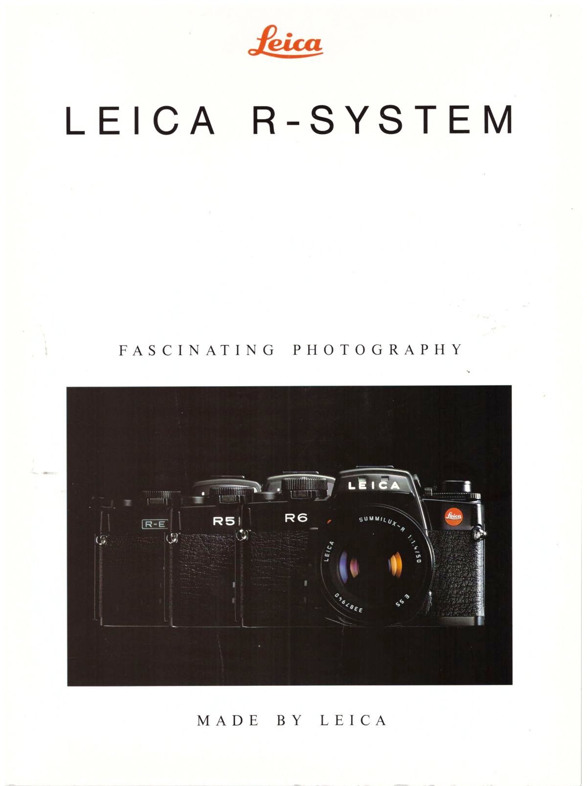 Leica - R-System, engelsk, 52 sidor, 1990