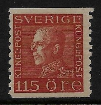 F 194** Gustaf V vänster i Postfriskt ex. Facit: 350:-