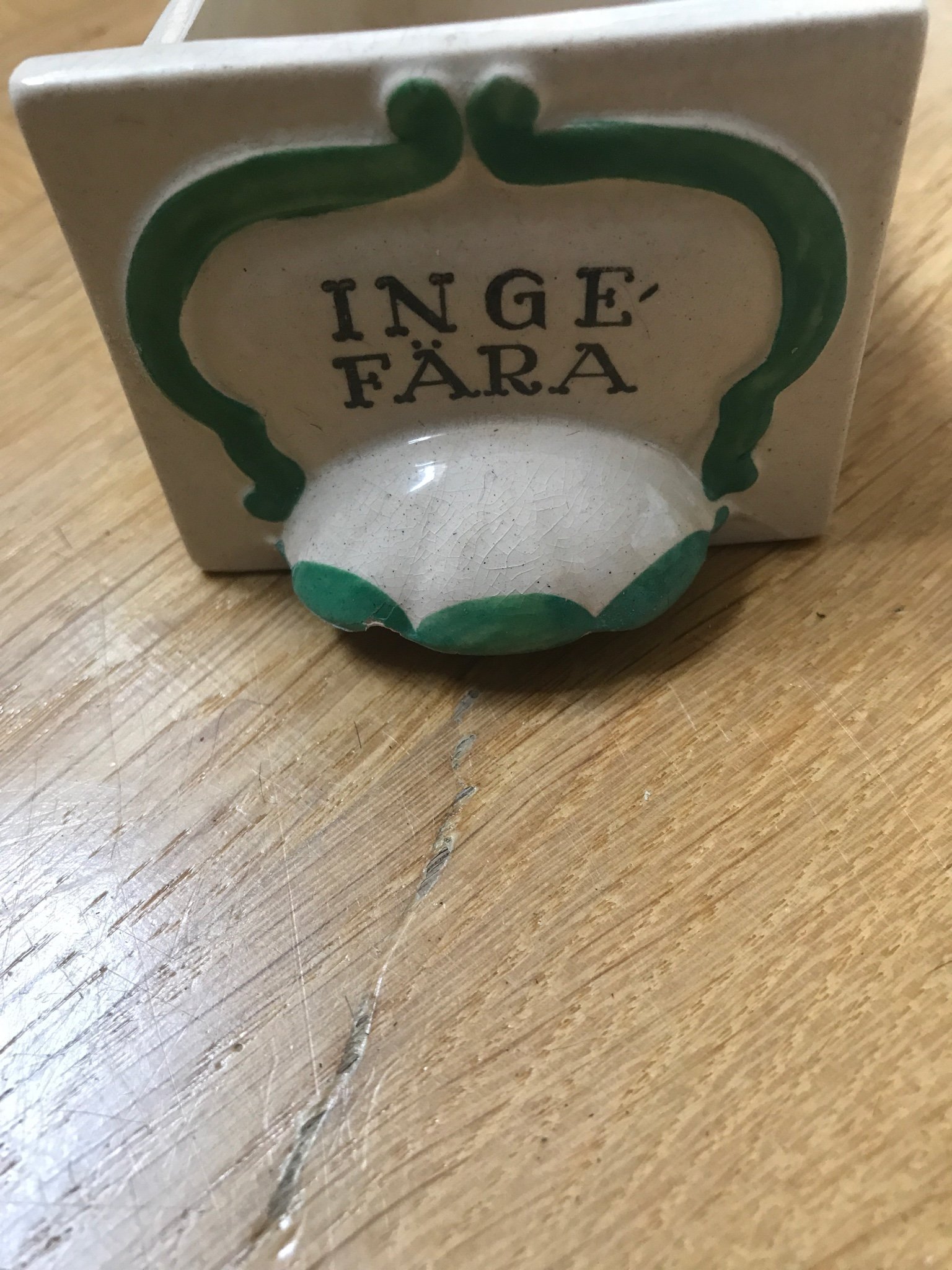 Retro Gustavsberg Pyro Ingefära kryddlåda