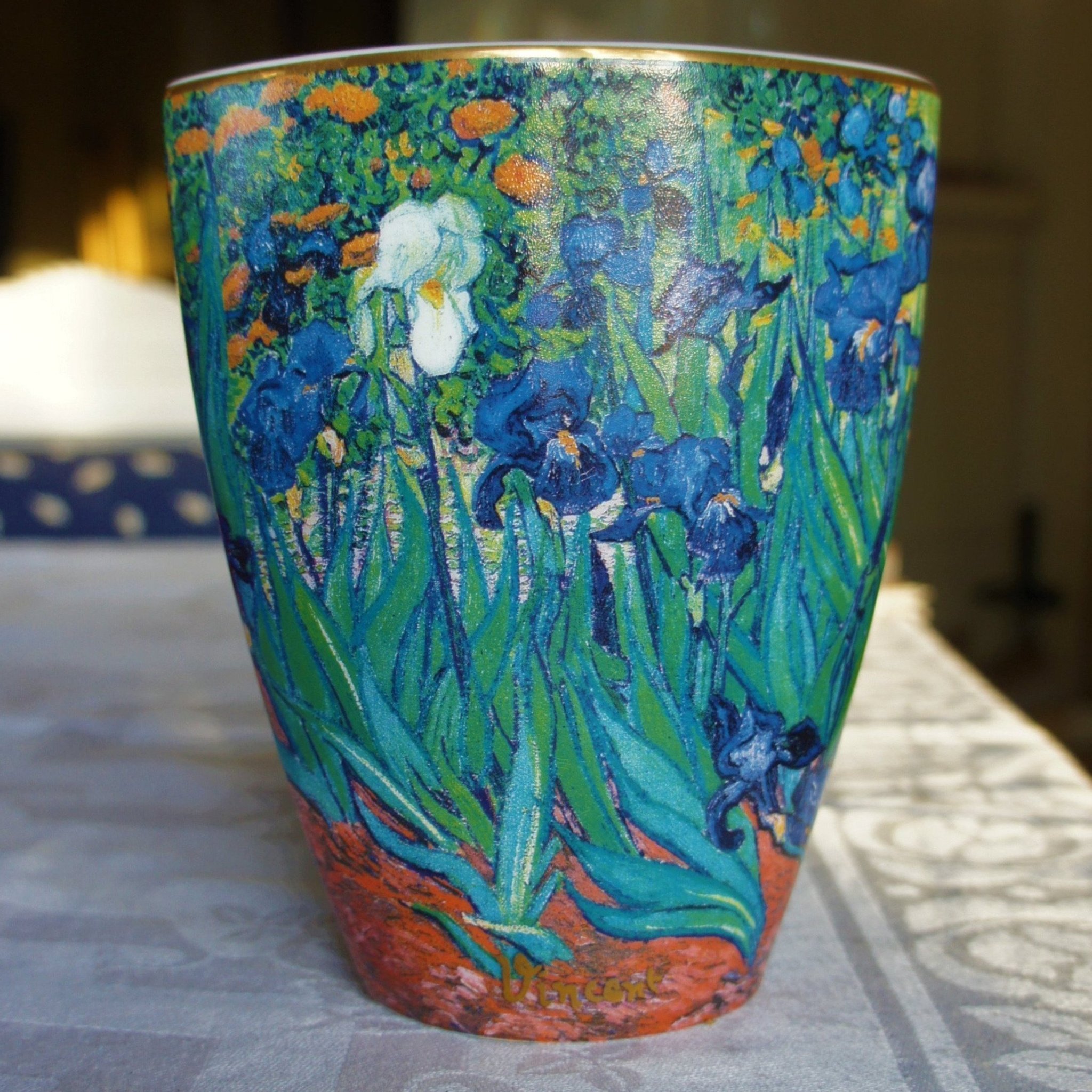 Vase Goebel Vincent Van Gogh - Amandier En Fleurs, Porcelaine, 33,5 Cm, 67062111