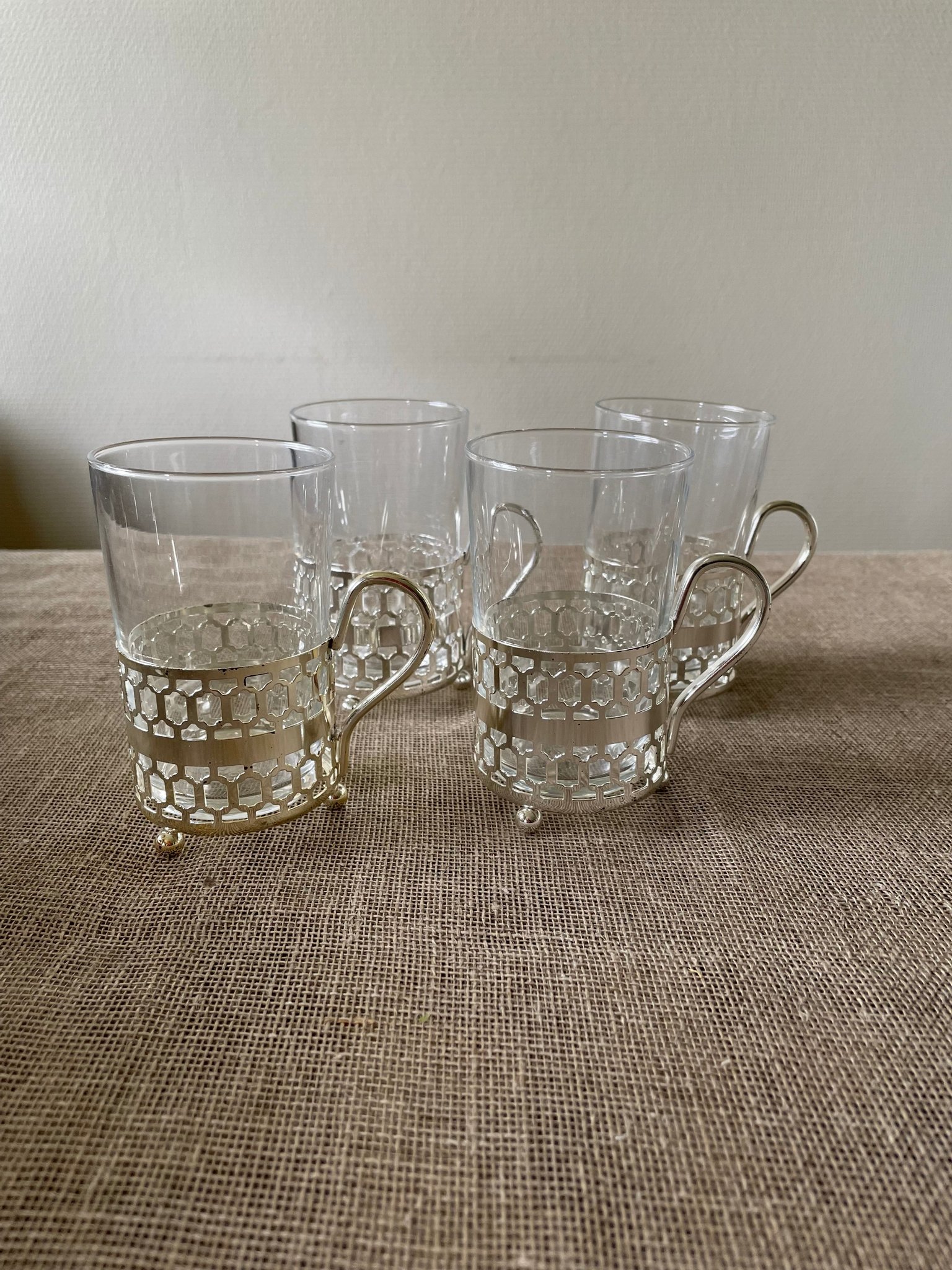 4 st superfina irish coffee, teglas, med hållar.. Köp på Tradera