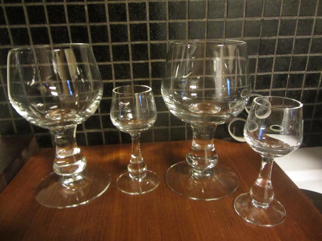 4st, Vackra ÖL-Glas Glasbruk Boda Likör/snaps Äldre