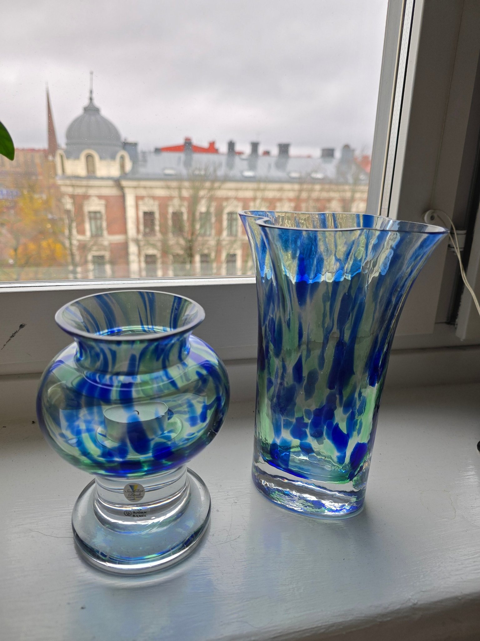 Sea Glasbruk- Kostaboda vas och ljuslykta Köp på Tradera (700073242)