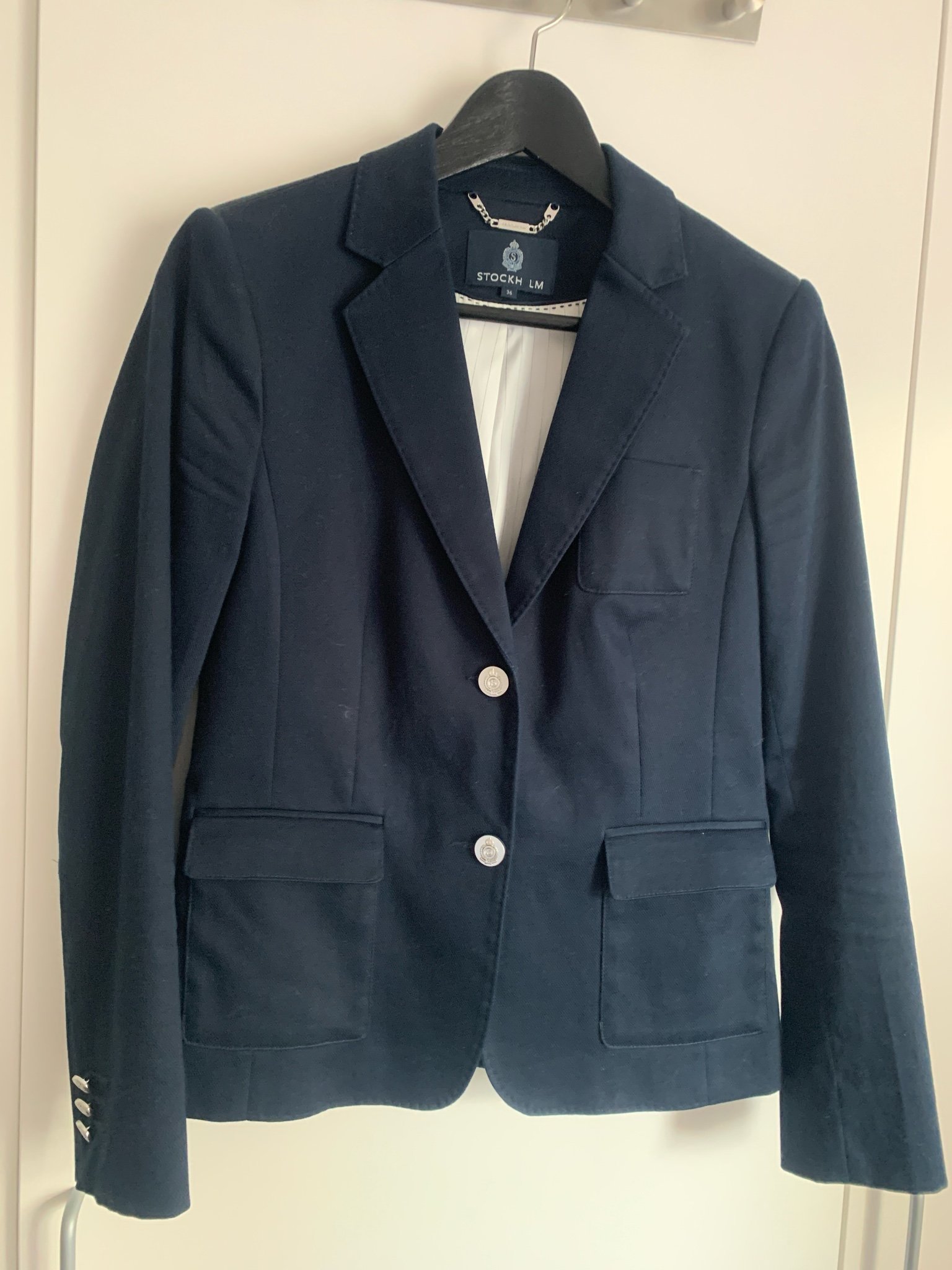 Kavaj MQ Sthlm LM strl 36 marinblå NYPRIS 999kr (363385064 Kavaj MQ Sthlm LM strl 36 marinblå NYPRIS 999kr (363385064