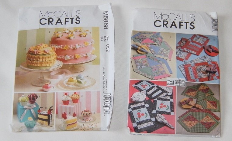två begagnade mönster från McCall´s Craft