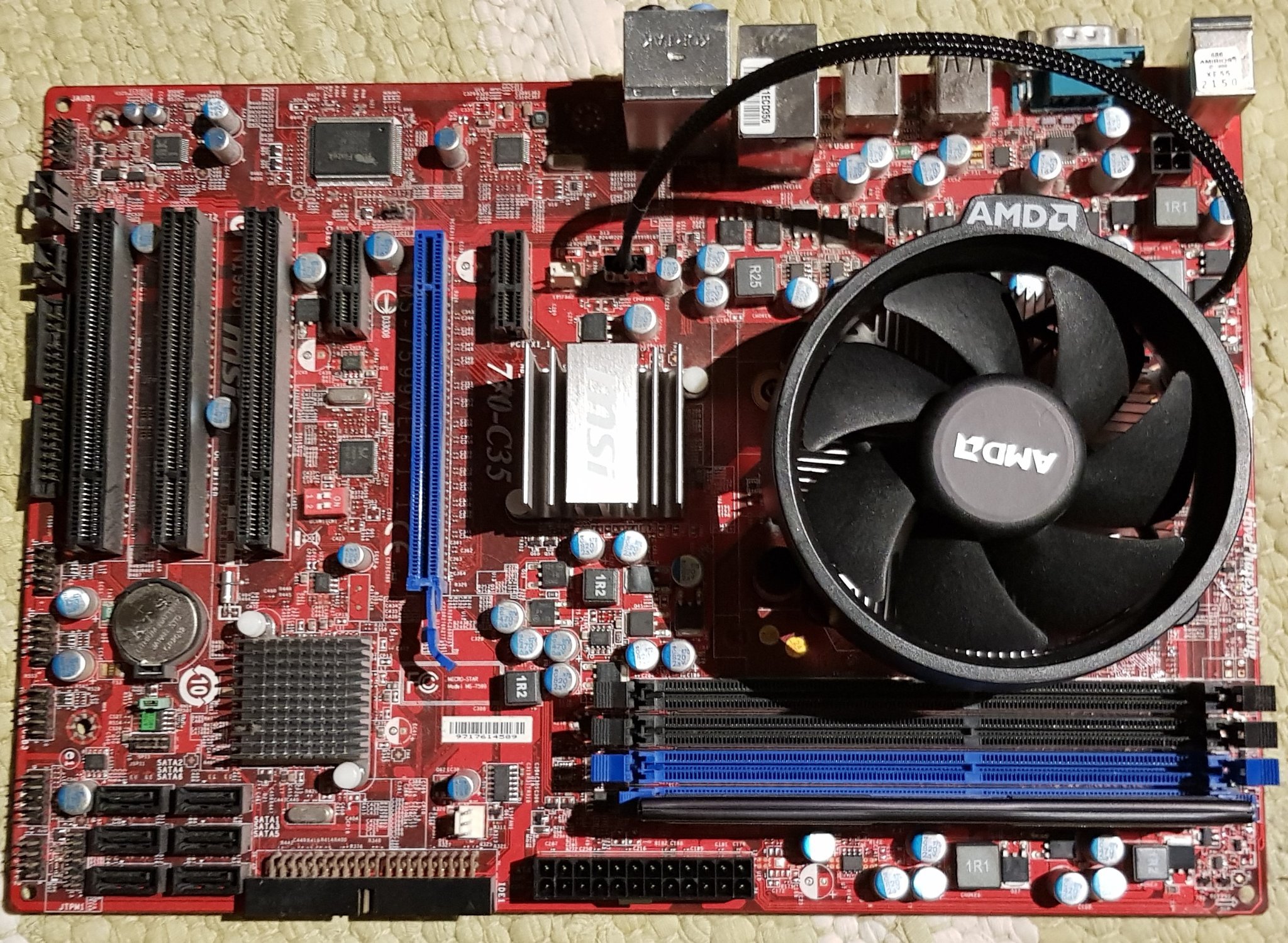 MSI 770-C35 moderkort med CPU (410378320) ᐈ Köp på Tradera
