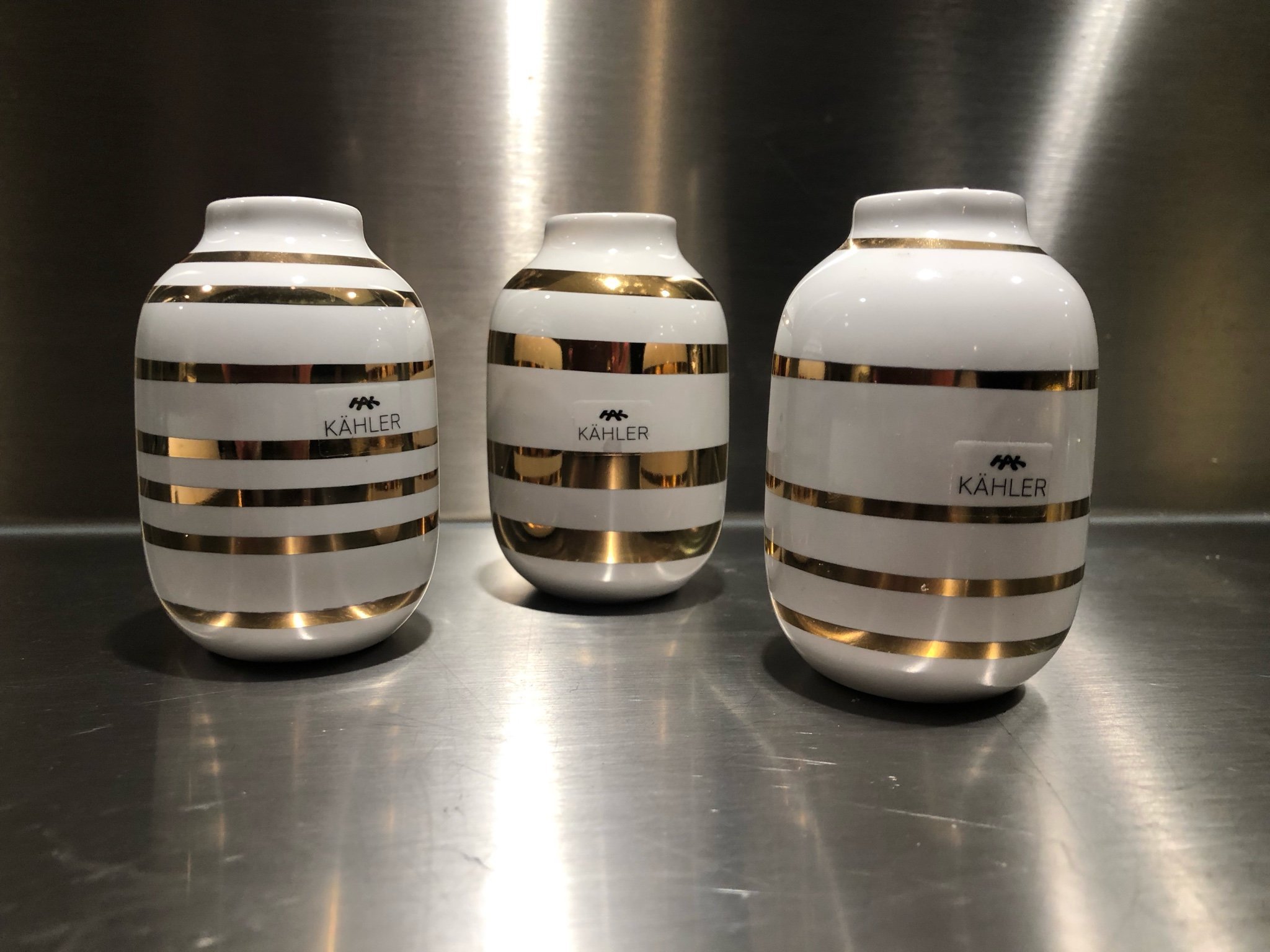 Kahler Sma Vaser I Guld 370671111 ᐈ Kop Pa Tradera