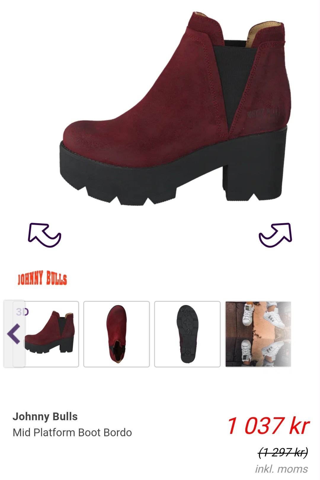 johnny bulls mid platform boot