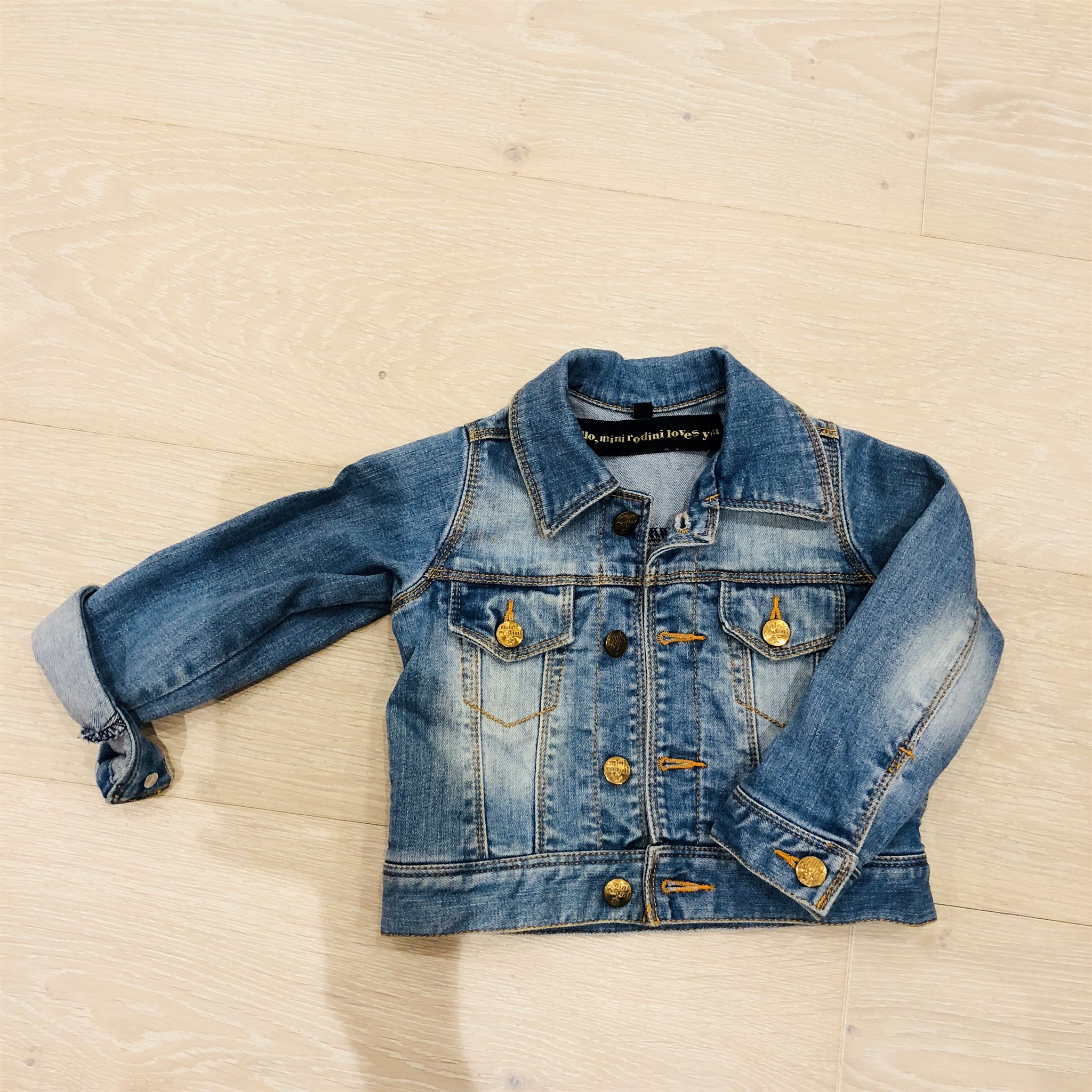 mini rodini jeansjacka mini rodini jeansjacka