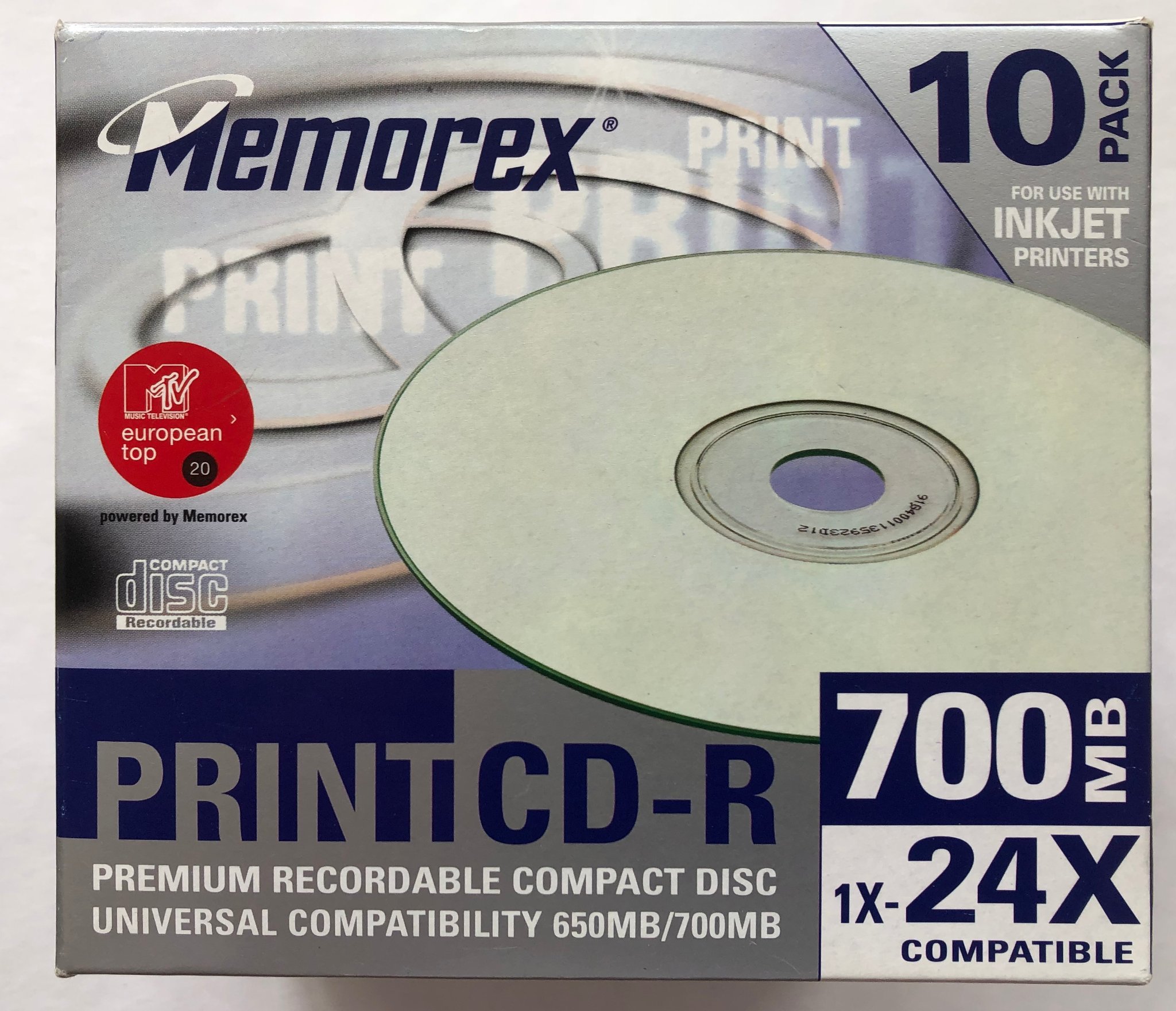 Memorex CDR 700 MB 24x 10pack PrintCD (.. (407652766) ᐈ Köp på