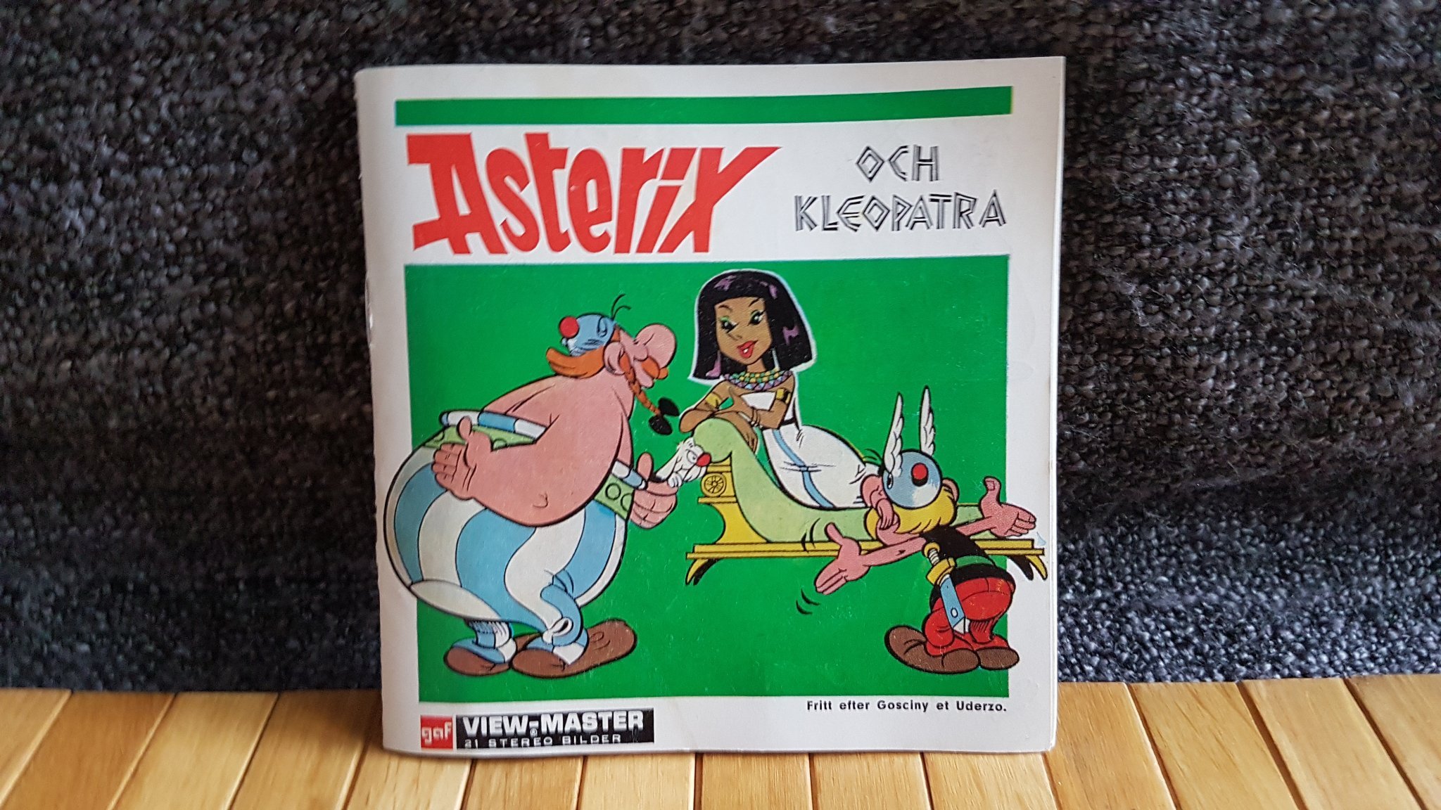 View-Master Asterix och Kleopatra Tryckt 1969 Serie Nostalgi Retro Kult 60 tal