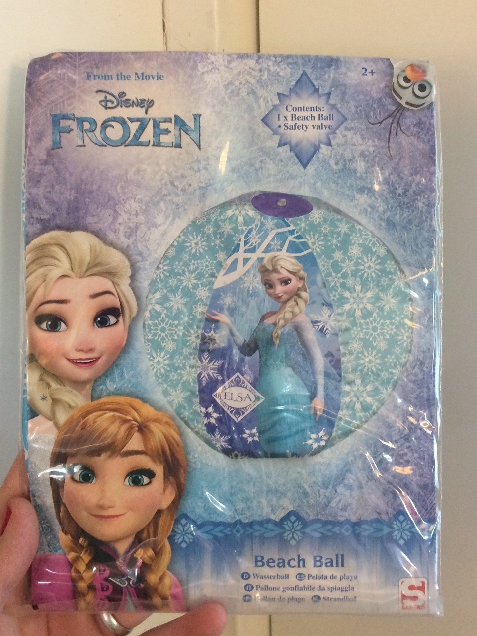 NY! Frost badboll Frozen beach ball Anna & Elsa Disney uppblåsbar boll