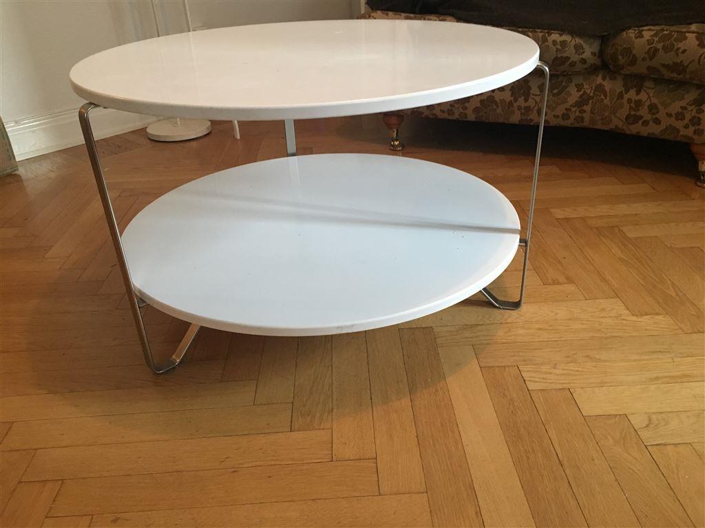Ikea runt soffbord i vitt på tradera.com vardsagsrumsbord ...