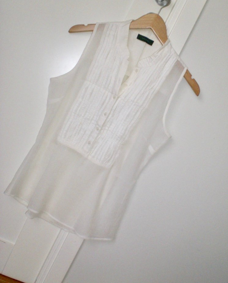 Vit Vero Moda fest topp blus