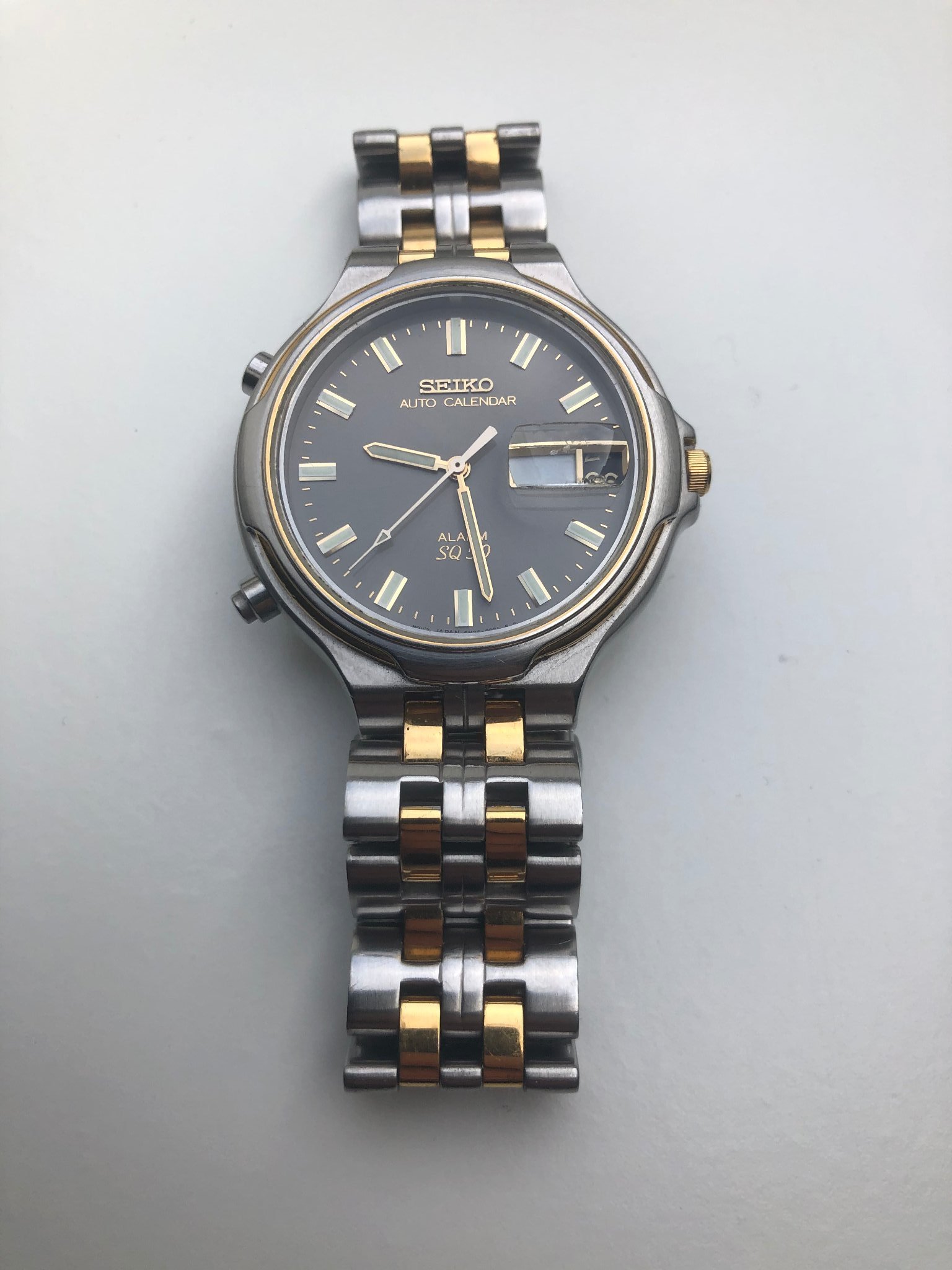 Seiko SQ50 auto calendar alarm (390913904) ᐈ Köp på Tradera