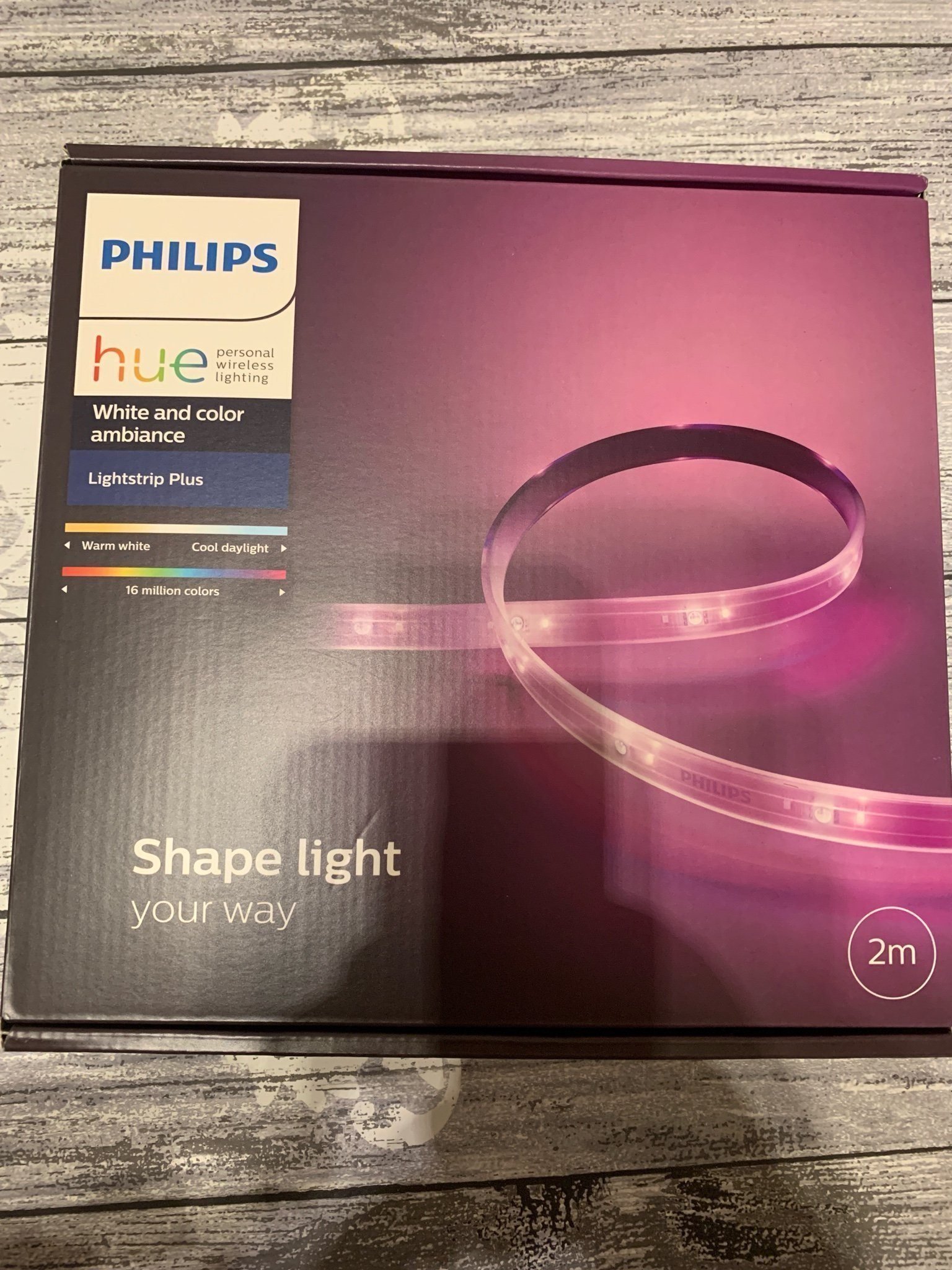 1st Philips hue lightstrip 2m color and white