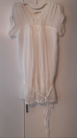 Skir vit sommarblus, Clara, stl 40