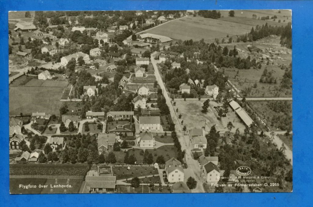 Flygfoto över Lenhovda (341468970) ᐈ Nostalgia2011 på Tradera
