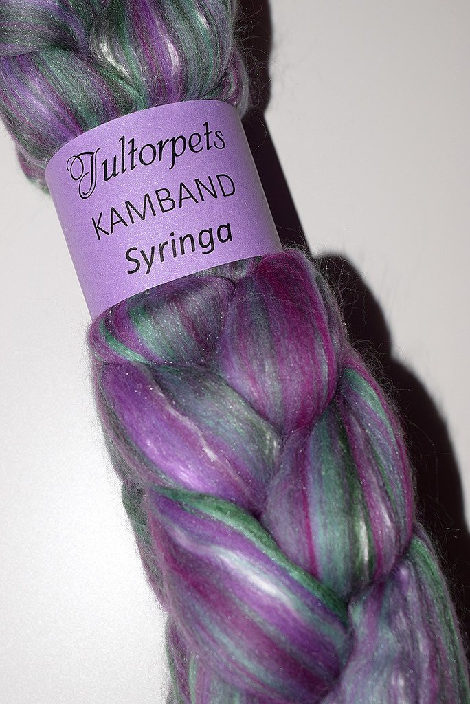 Kammad ull, tops, Syringa, att spinna