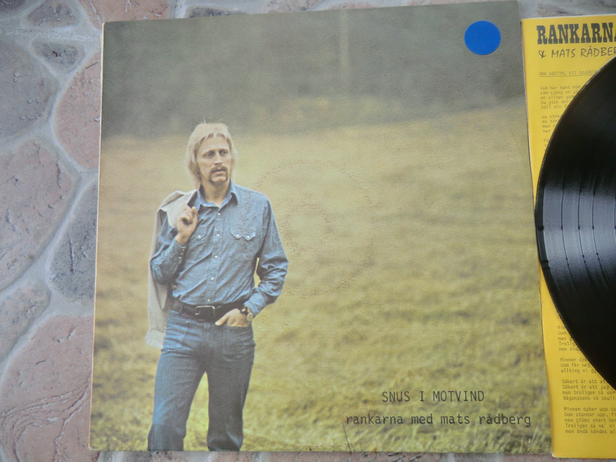 mats rådberg rankarna LP snus i motvind 1972 bra skick samfraktar med kubiztal