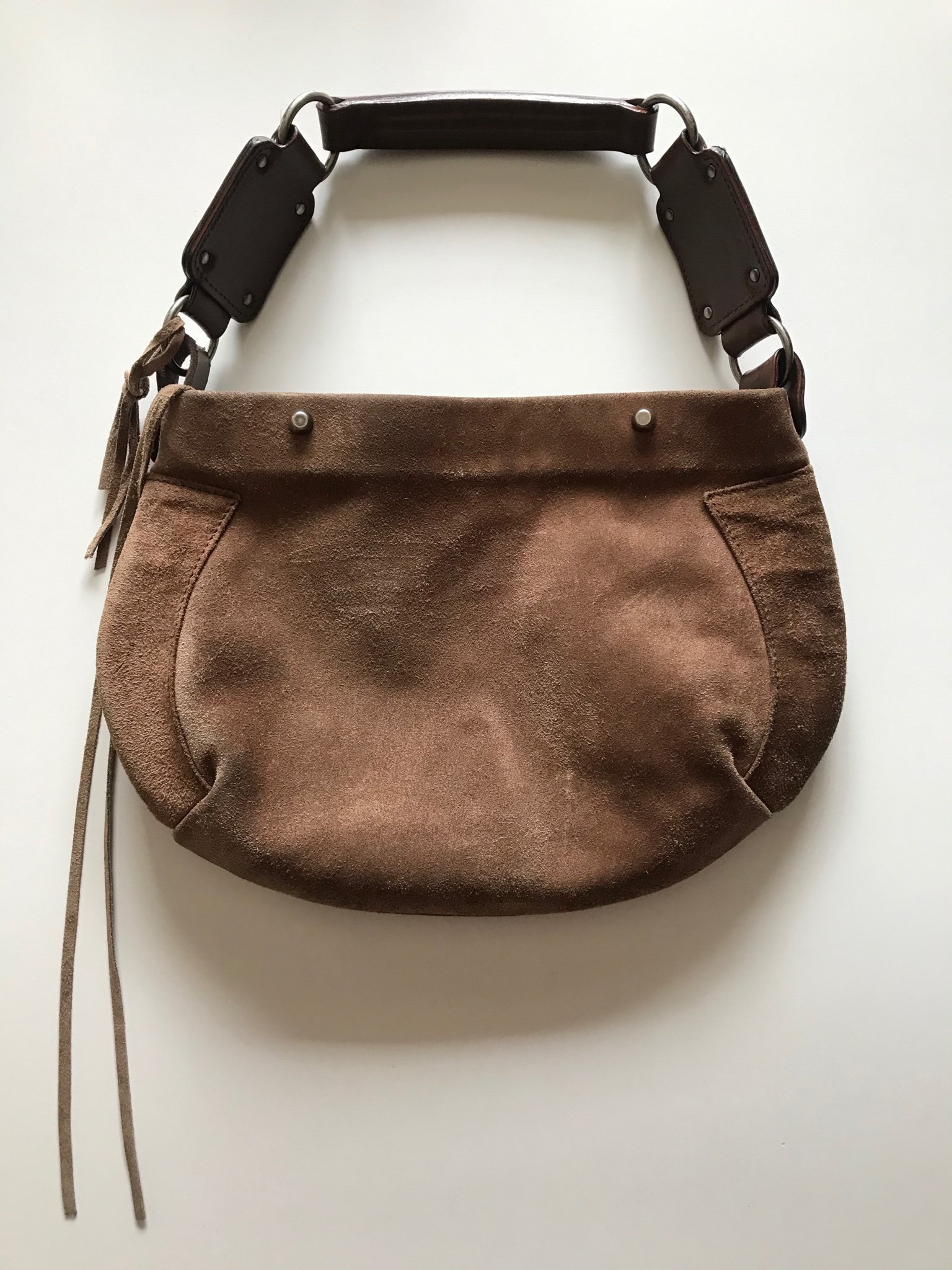 Balenciaga väska i mocka Balenciaga väska i mocka