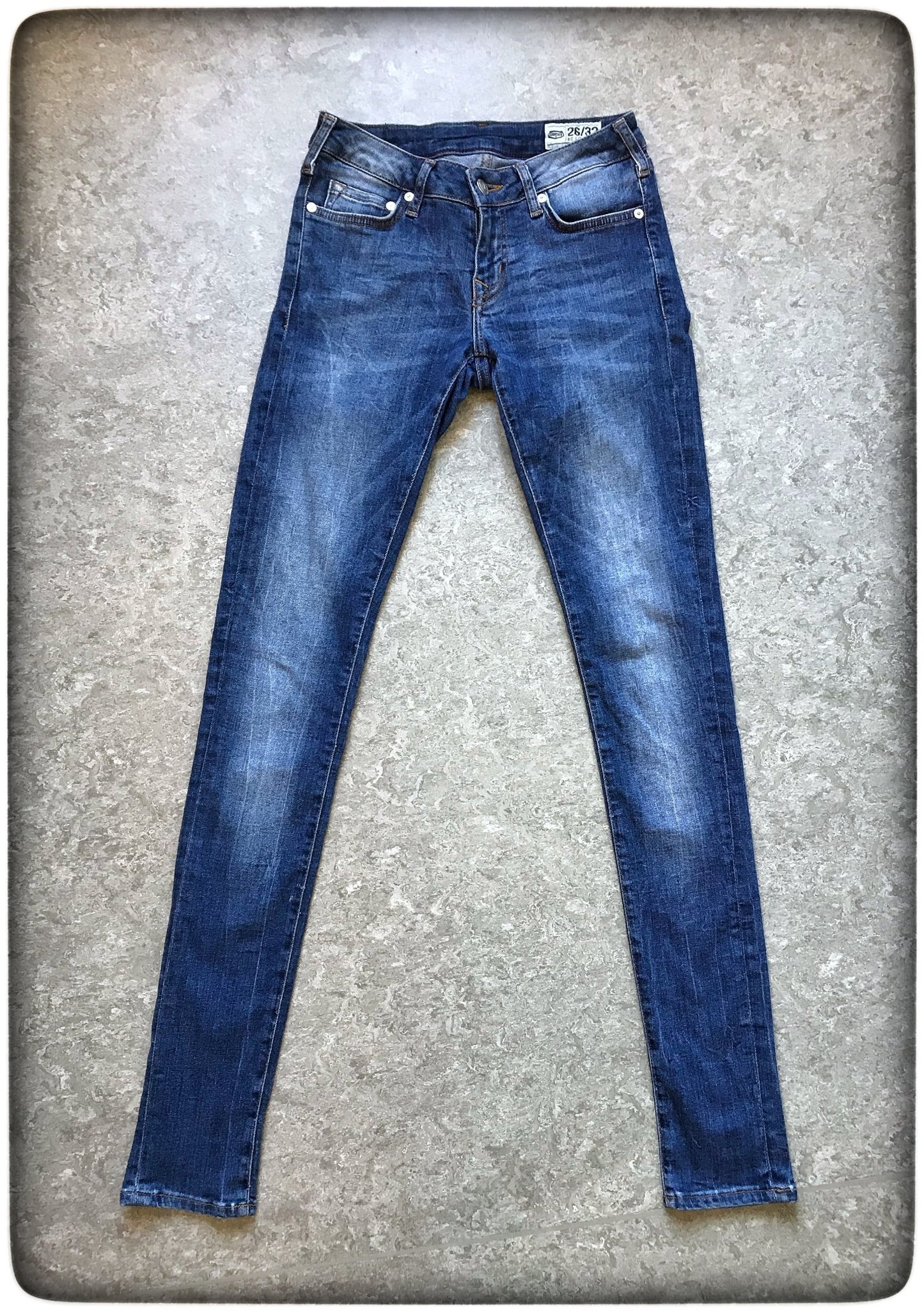 Crocker jeans Hit Low stl 26/32 blå stretch den.. (410849313) ᐈ Köp på