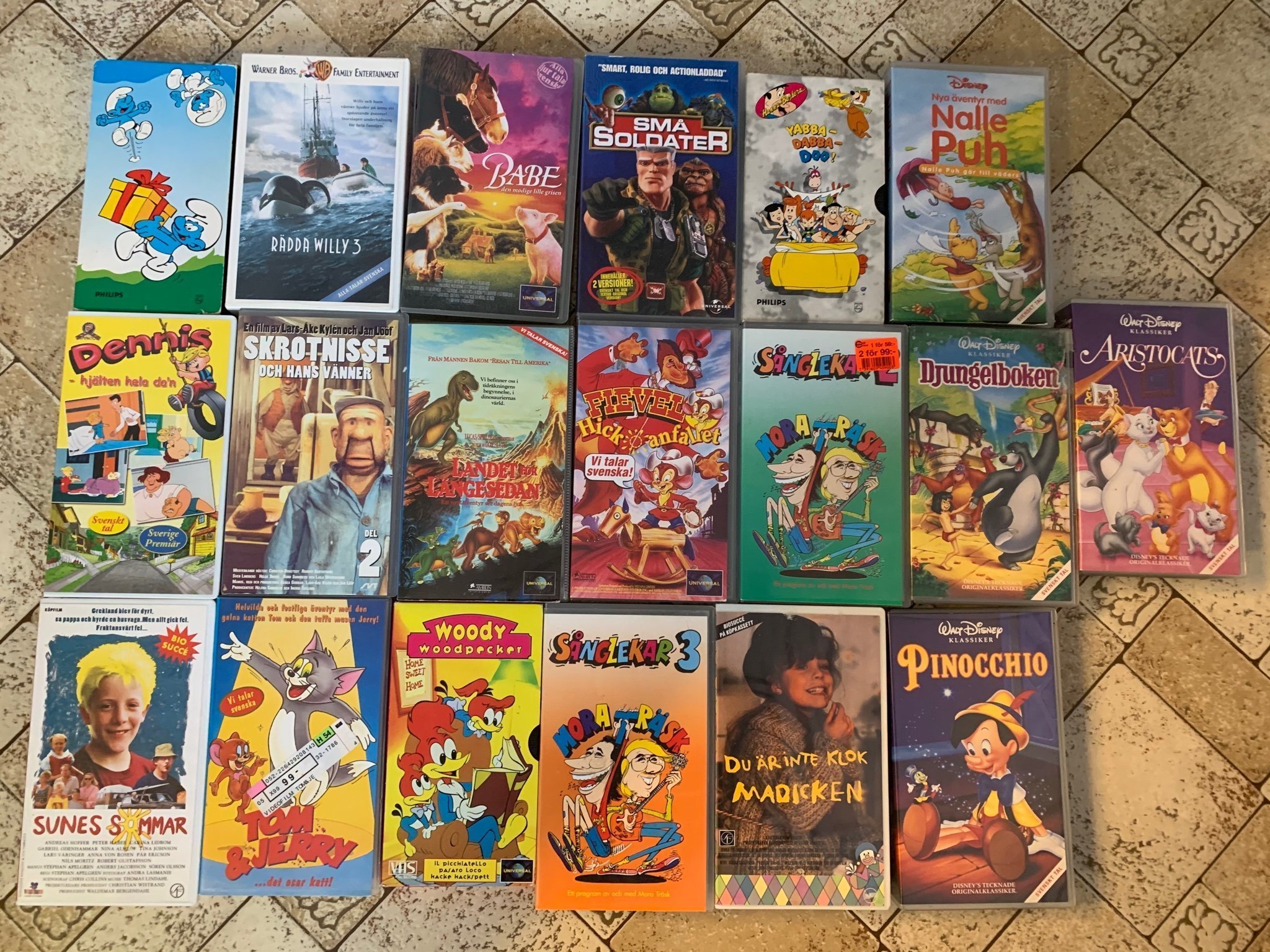 Barnfilmer kult vhs (456644569) ᐈ Köp på Tradera