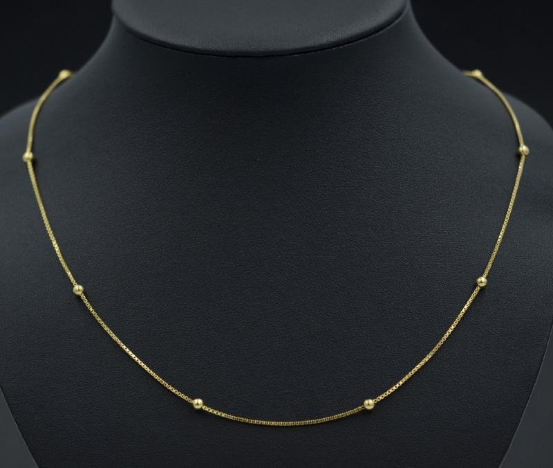 Halskedja 18K, 50 cm