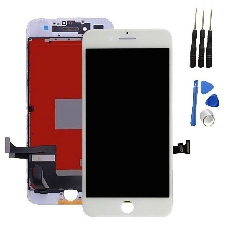 iPhone 7 - Skärm LCD Display Digitizer AAA Vit + Verktyg