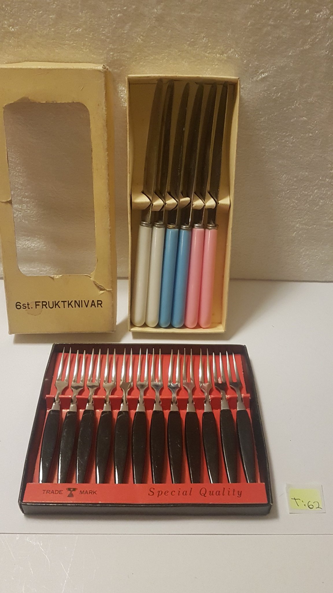 Fruktknivar, gafflar