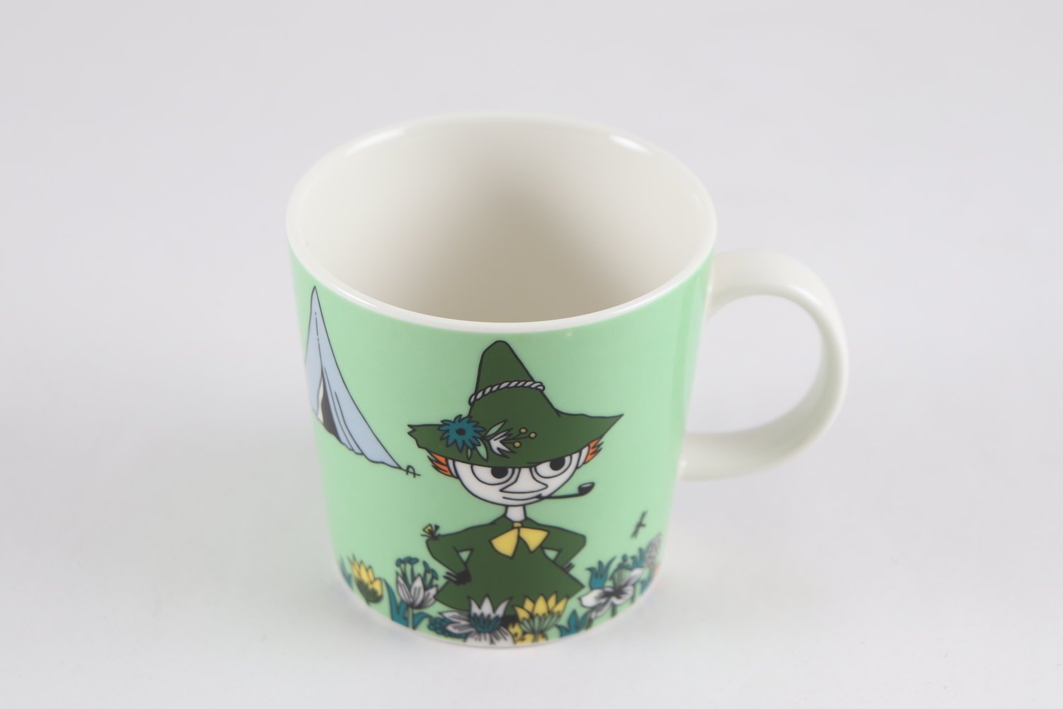 Mugg, Arabia, Mumin, Snusmumriken grön (386489005) ᐈ Arabia Mumin Snusmumriken mugg | Muminmuggar.se