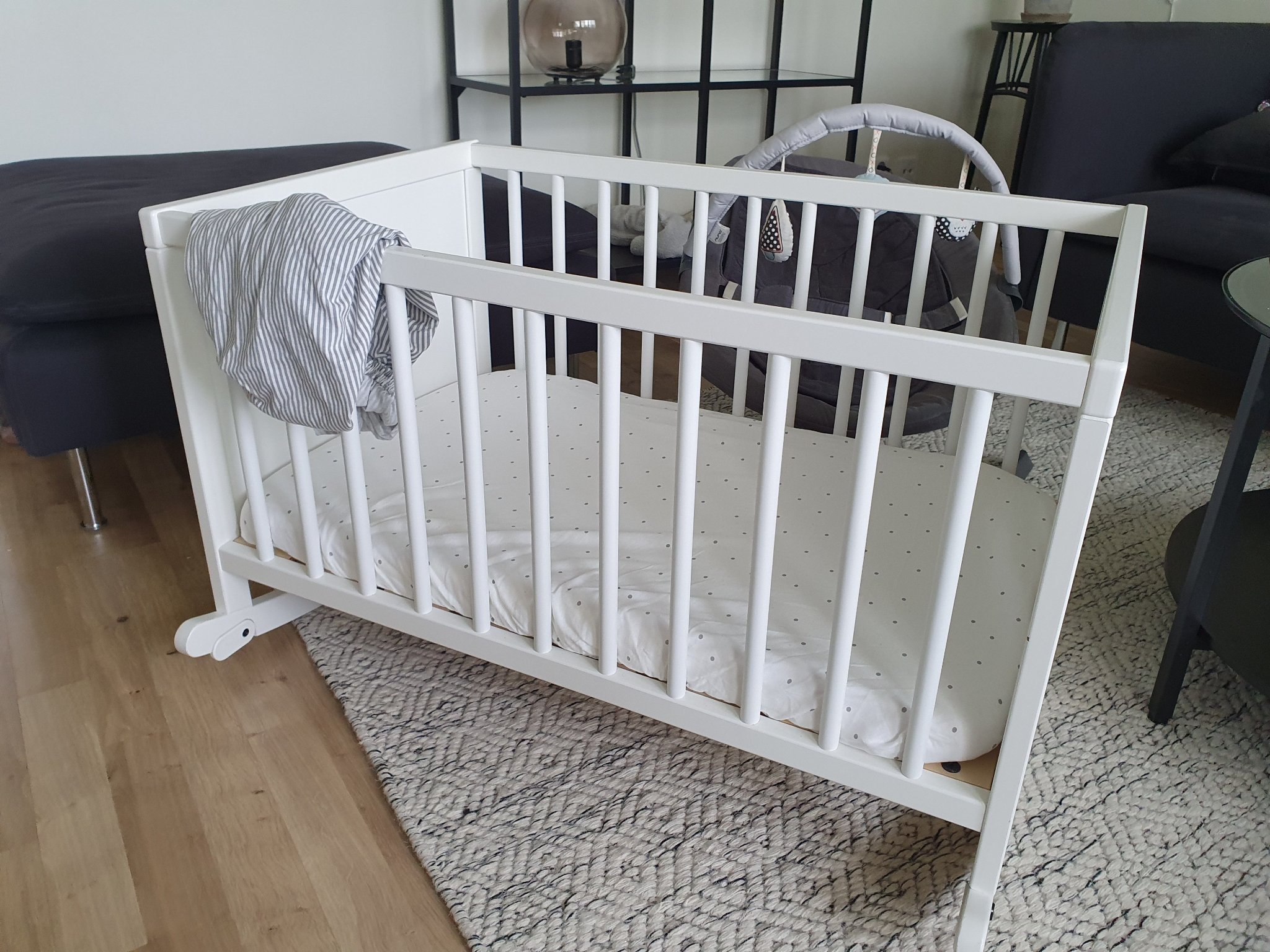 IKEA Solgul Vagga med skummadrass (407498887) ᐈ Köp på Tradera