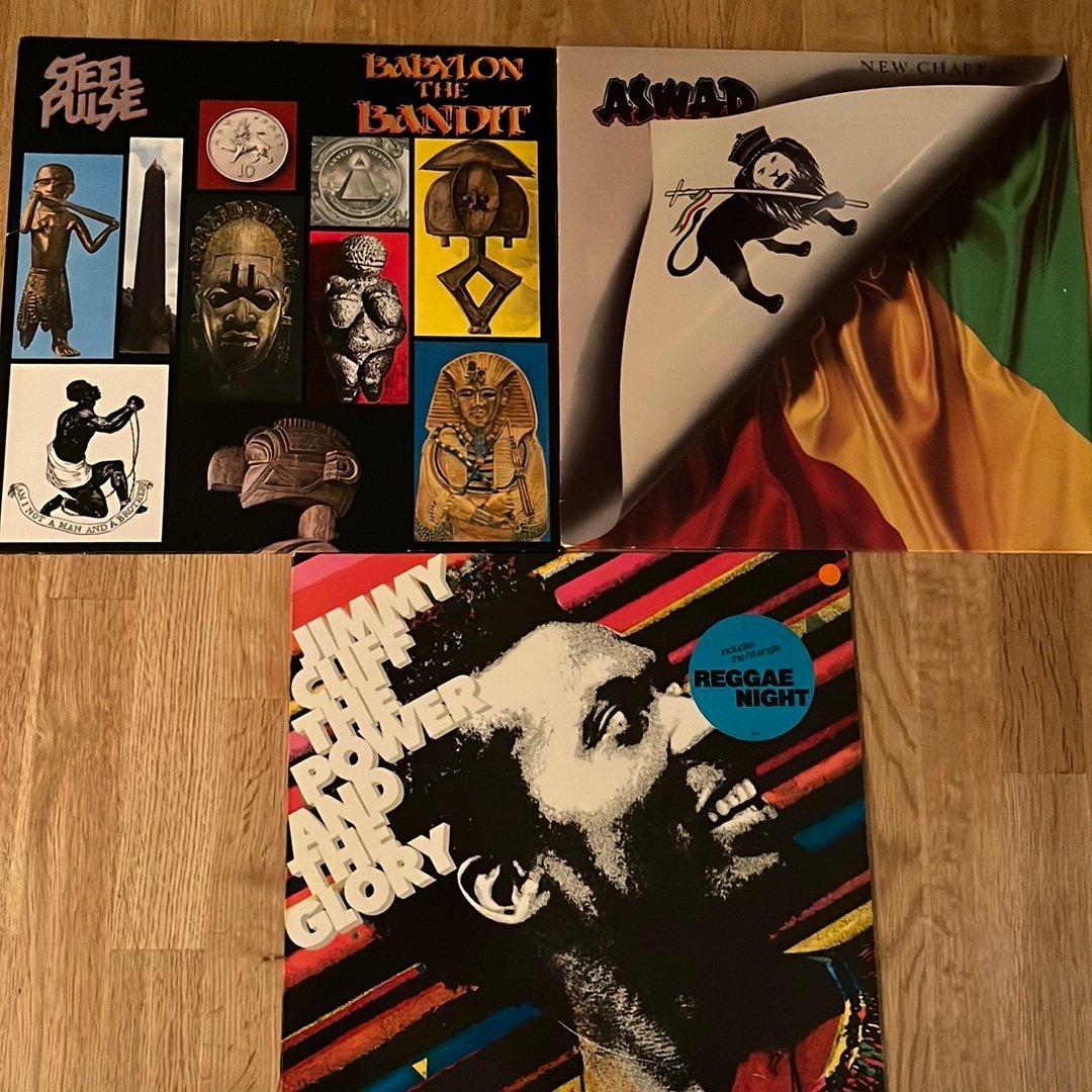 3 Reggae Vinyl Skivor: Steel Pulse, Aswad, Jimm.. | Köp på Tradera