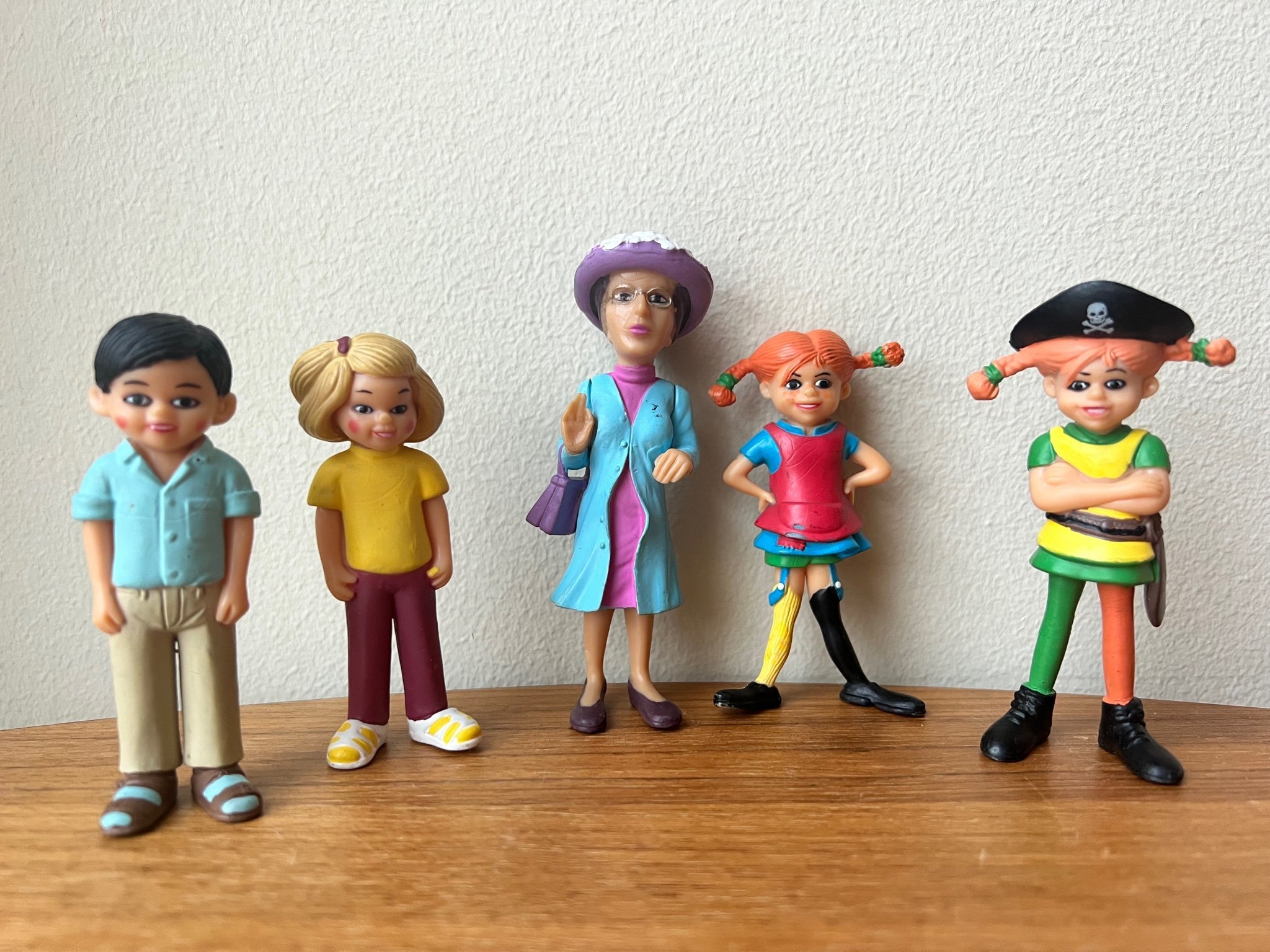 Pippi figurer, 5 stycken, pippi, annika, tommy,.. | Köp på Tradera ...