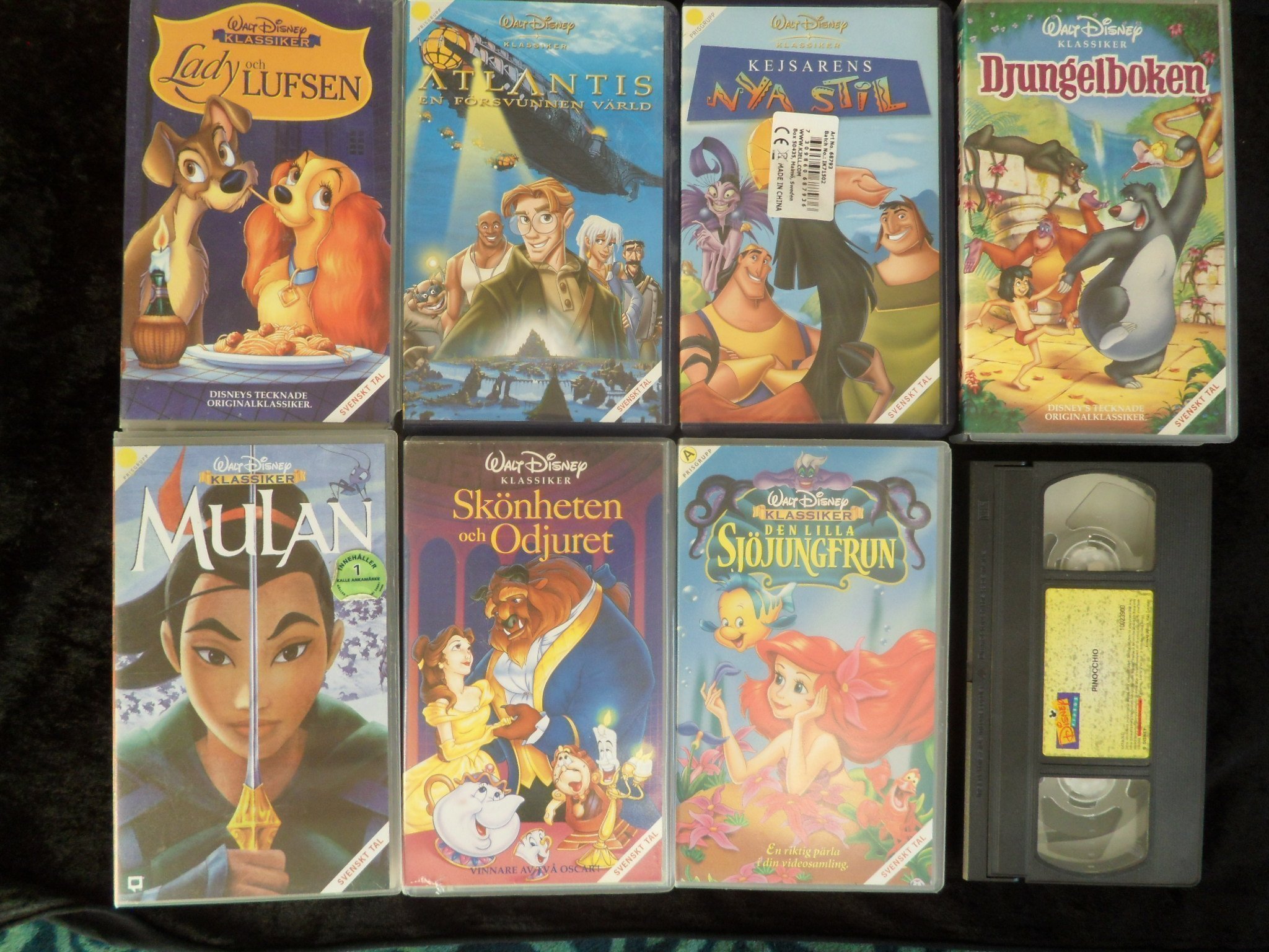 8 Walt Disney Filmer/Djungelboken/Kejsarens Nya.. (414360763) ᐈ Köp på