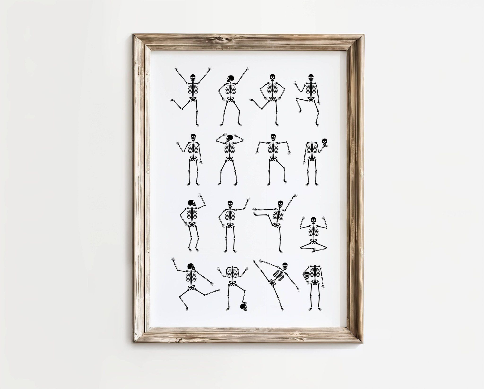 Dancing Skeletons – Poster | A4 | Rolig present | SkattkammarenSE