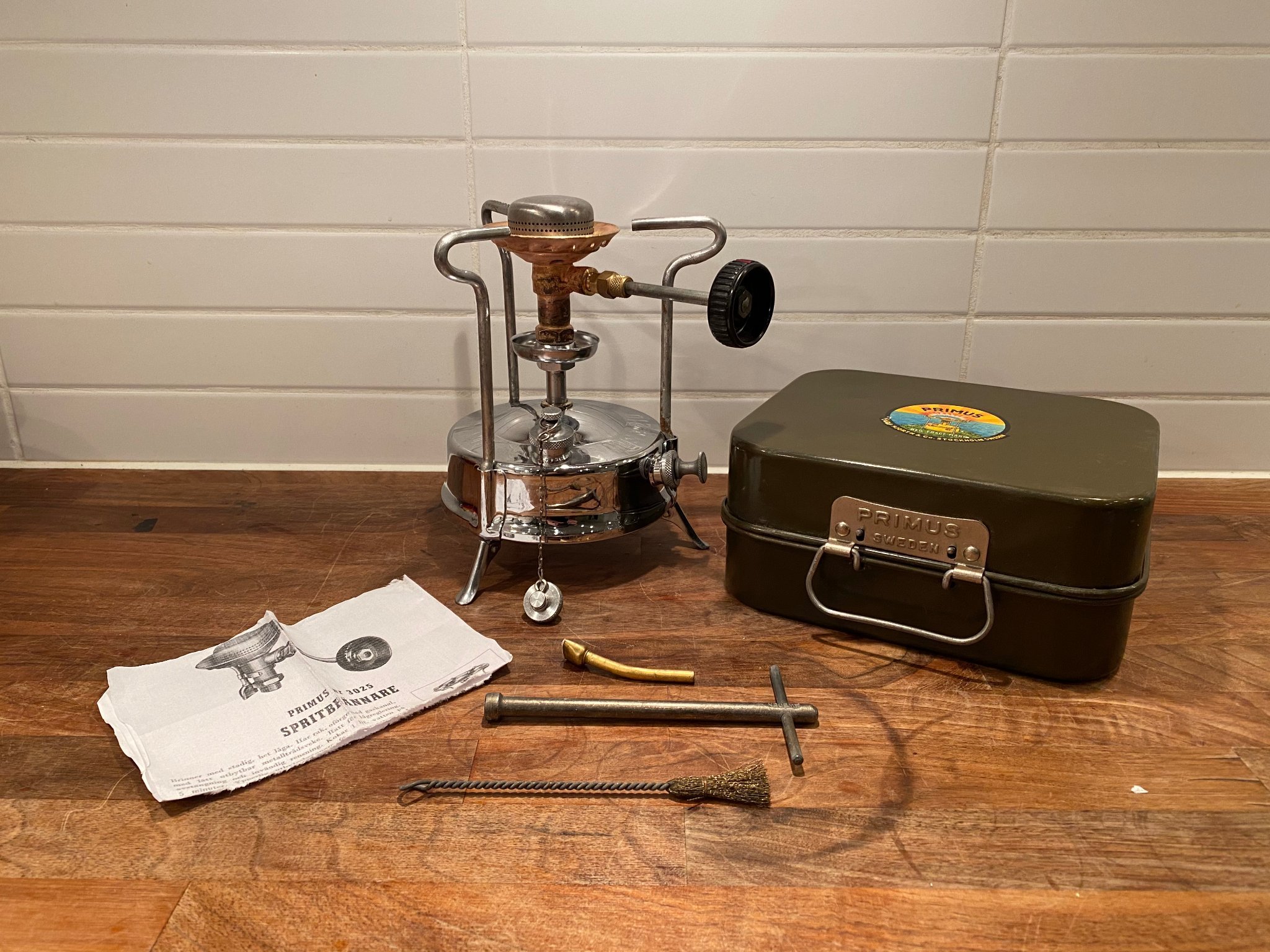 NOS Primus 210 with a rare 3025 alcohol burner .. (452590156) ᐈ Köp på