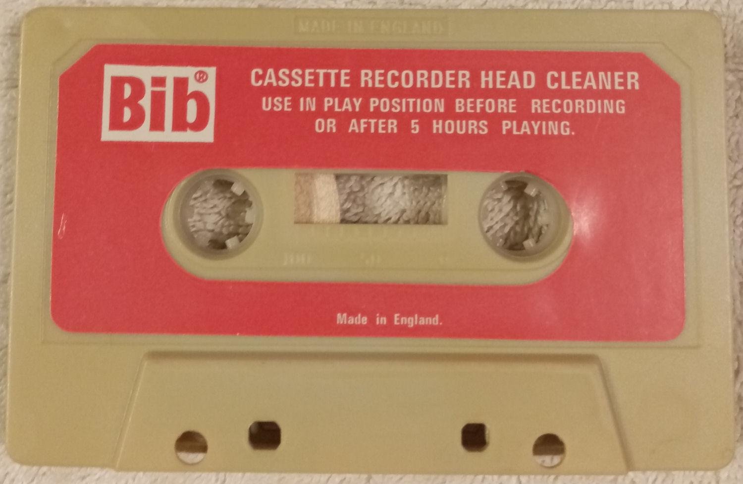 Cassette Recorder Head Cleaner (Bib) Lös tape.. Köp på Tradera (580544466)