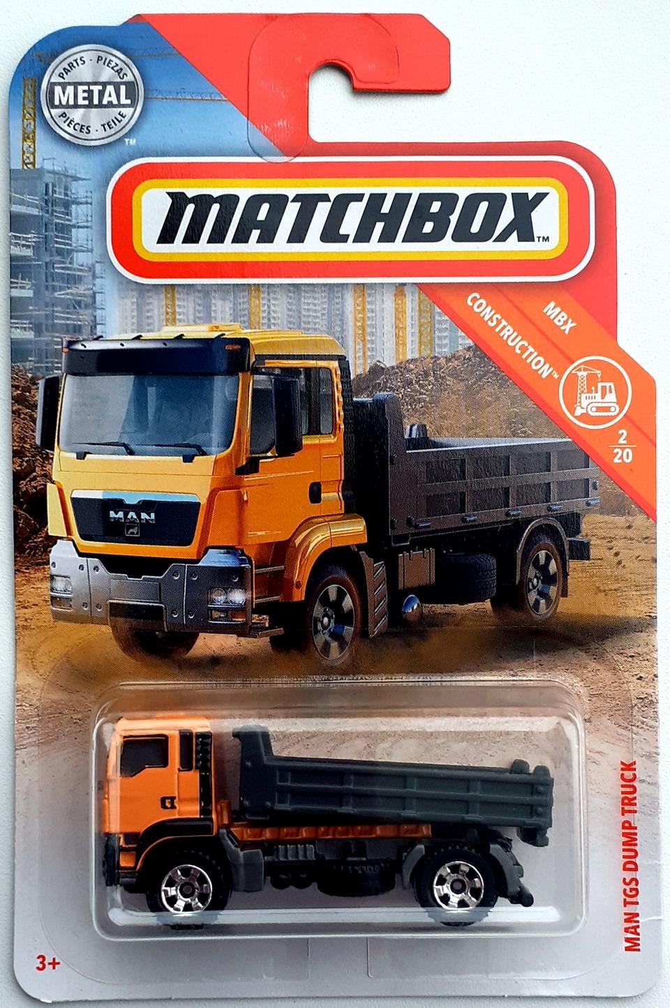 matchbox man tgs dump truck
