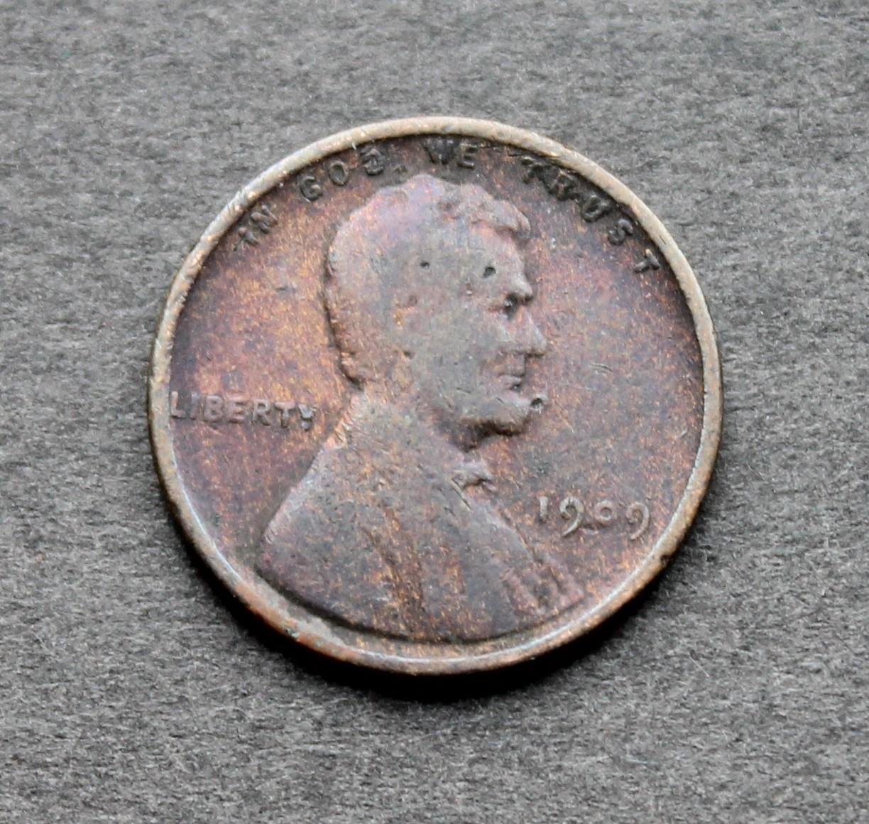 USA - 1 Cent 1909 - KM # 132 - Brons - Utan VDB