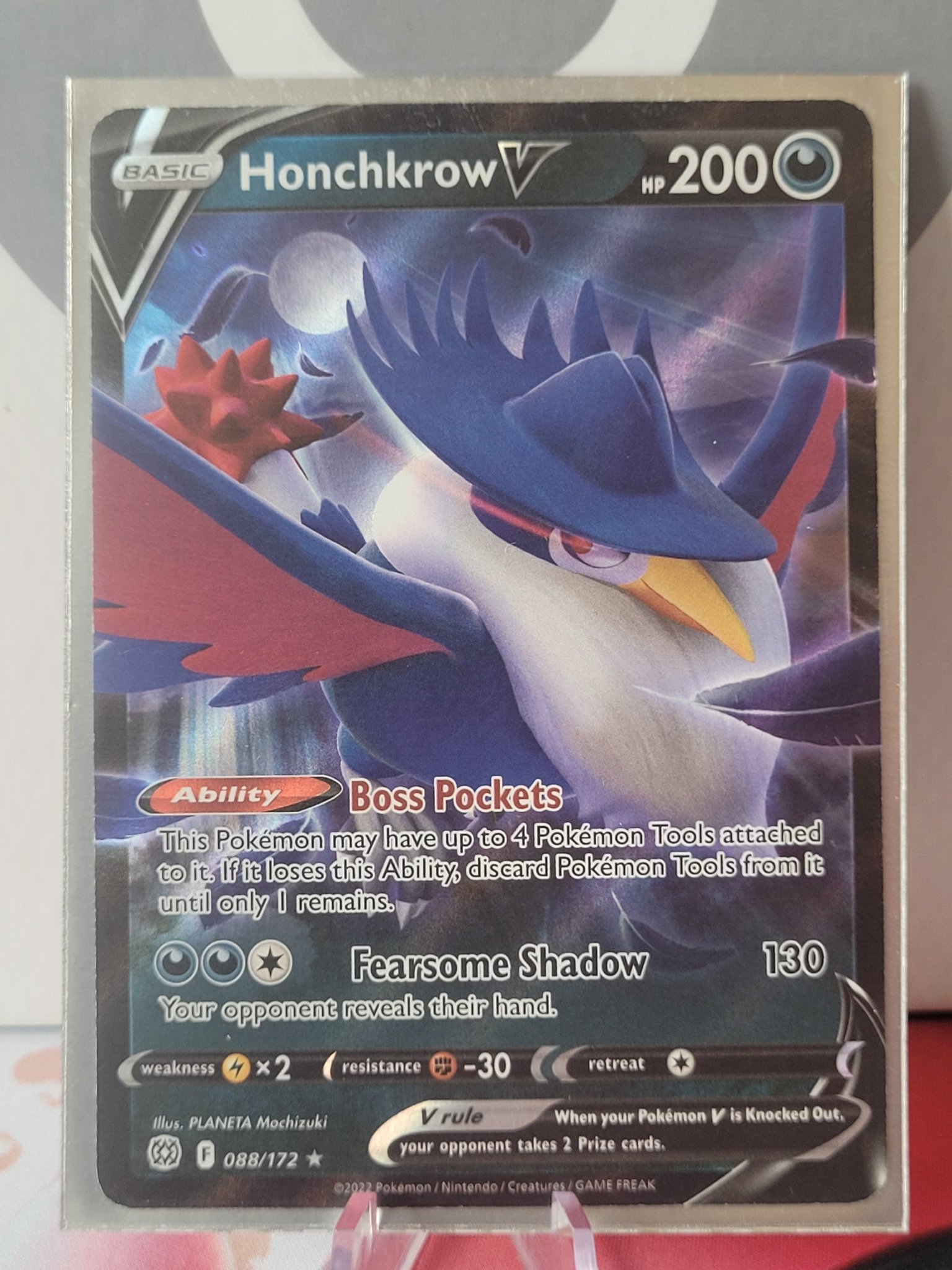 Pokémon Karta Honchkrow V (BRS 088) - Brilliant Stars