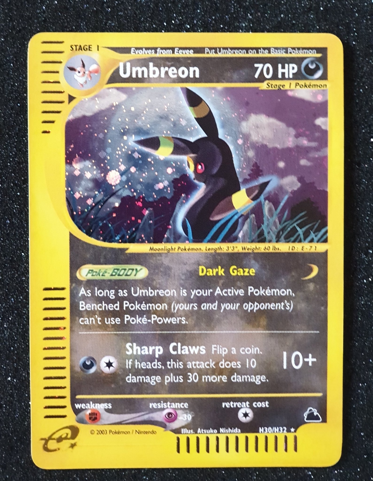 Pokemon Umbreon H30/H32 HOLO Skyridge ULTRA.. (408182310) ᐈ Köp på Tradera