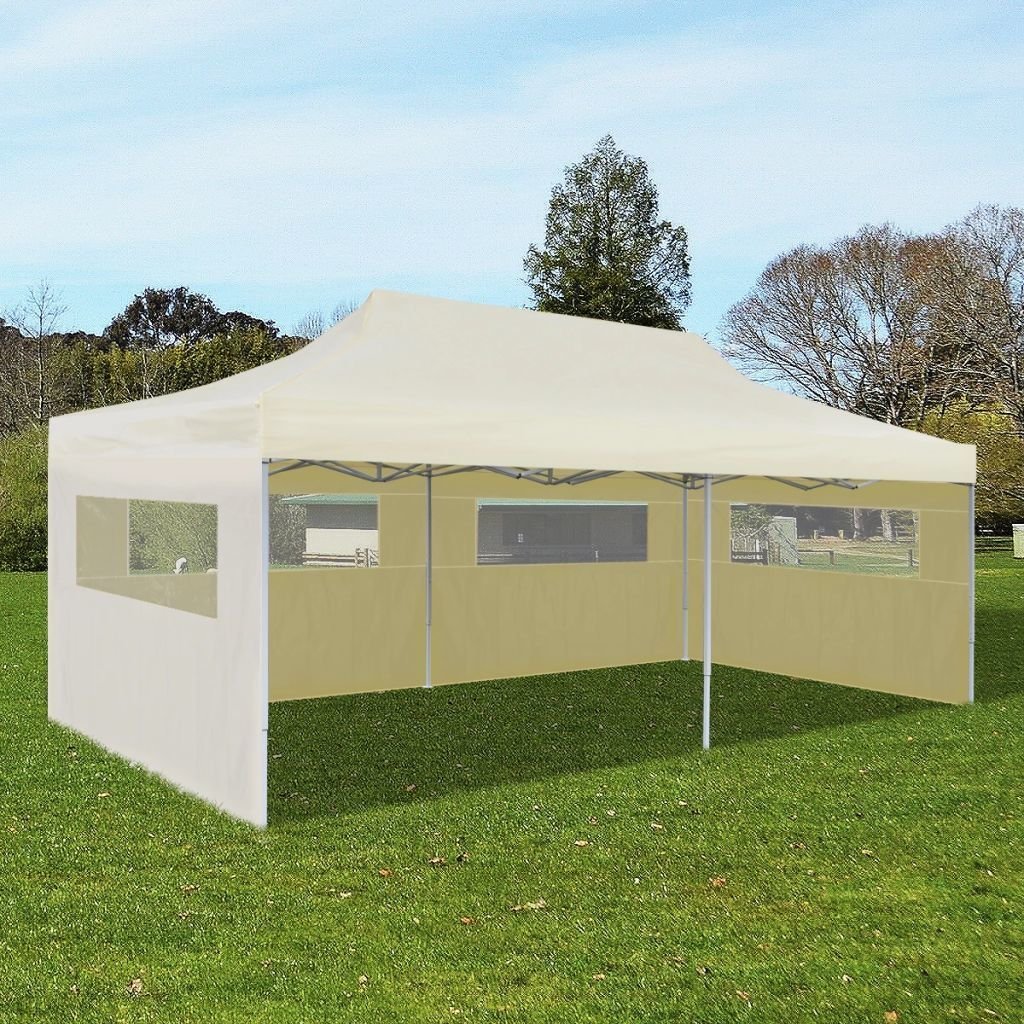 vidaXL Partytält hopfällbart 3 x 6 m gräddvit (355710590) ᐈ Handla vidaXL Partytält hopfällbart 3 x 6 m gräddvit | vidaXL.se
