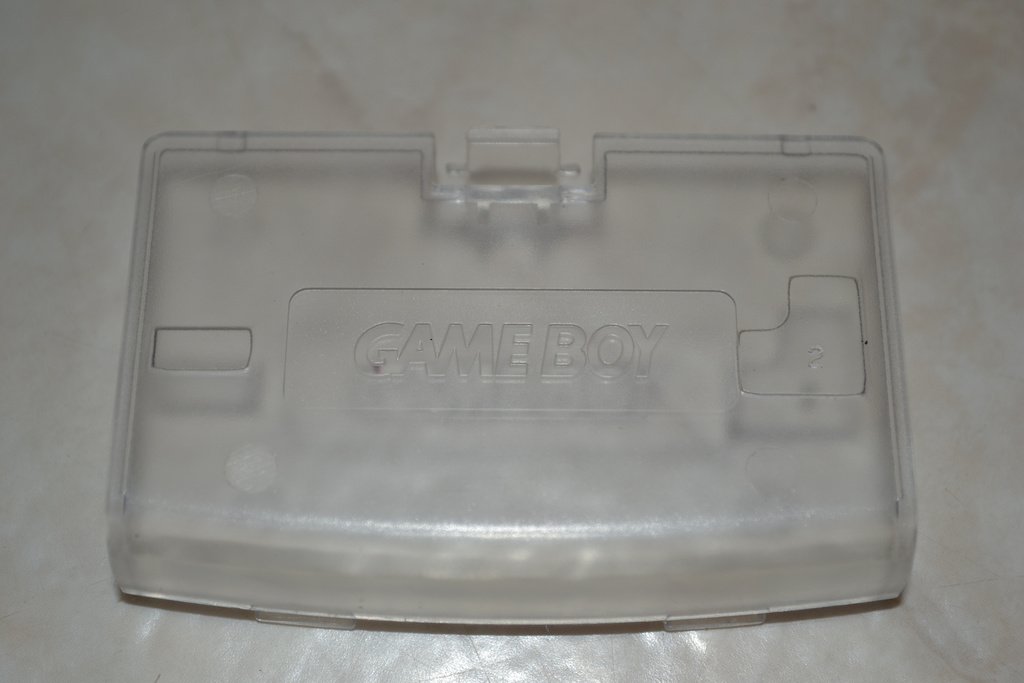 GBA Lucka Gameboy Advance Batterilucka (Vit Transparent) Ny