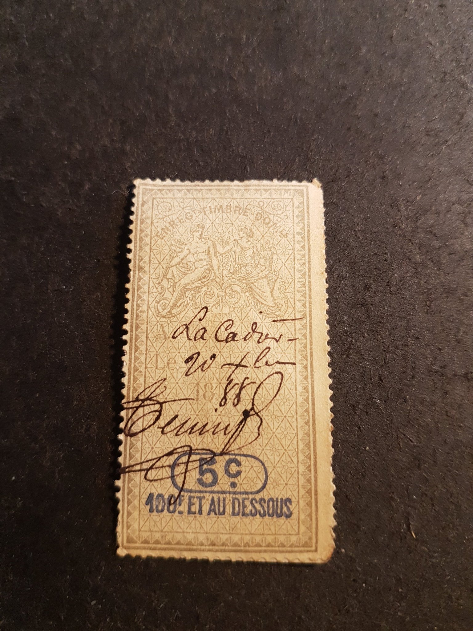 NR 259. TILLFÄLLE, STORT STÄMPELMÄRKE, FRANKRIKE