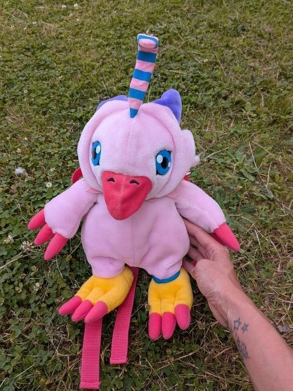 Vintage Digimon Ryggsäck – Biyomon – Fluffig Köp på Tradera